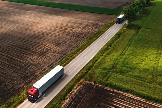 Trucks running on a reliable battery on the highway