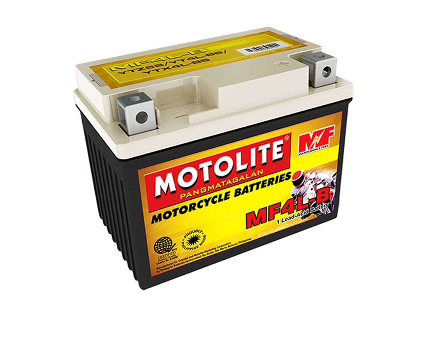 Motolite Motorcycle Battery Maintenance-Free